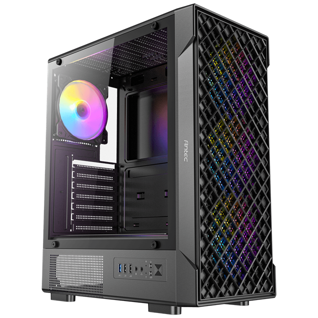 Antec Antec VX320 ARGB Mid-Tower Gaming PC Case - Pre-In Mid Tower Case - Black 